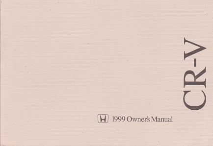 1999 Honda CR-V Owner's Manual