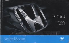 2005 Honda Accord Sedan Owner's Manual