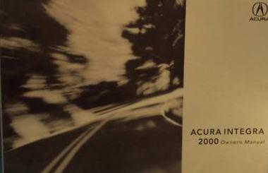 2000 Acura Integra 3-Door Factory Owner's Manual
