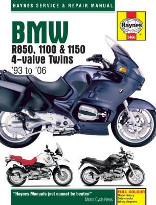 1993 - 2006 BMW R850 1100 1150 4-Valve Twins Haynes Motorcycle Repair Manual