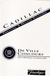 1995 Cadillac De Ville Concours Owner's Manual Portfolio