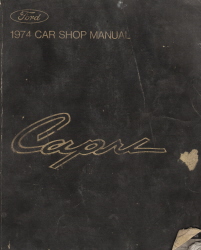 1974 Mercury Capri Factory Service Manual
