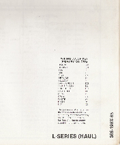 1985 Ford Medium / Heavy Truck L-Series Wiring Diagrams (Haul Configuration)