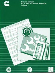 Cummins B3.9, B4.5, B4.5 RGT and B5.9 Factory Service Manual, 2 Volume Set  - Softcover