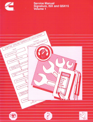 Cummins Signature, ISX and QSX15 Factory Service Manual, 3 Volume Set