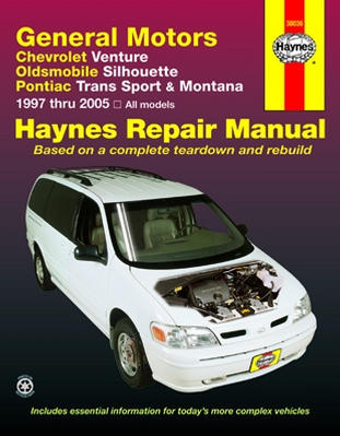 1997 - 2005 Venture Silhouette Trans Sport Montana Haynes Manual 
