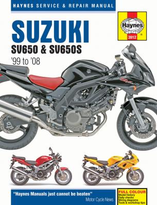 1999 - 2008 Suzuki SV650, SV650S & SV650SA Haynes Motorcycle Repair Manual