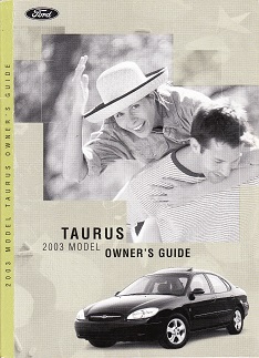 2003 Ford Taurus Owner's Manual Portfolio