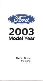 2003 Ford Mustang Owner's Manual