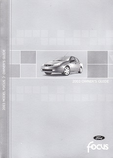2003 Ford Focus Owner's Manual Portfolio
