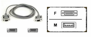 Nexiq 15' Cable DB9F To DB9F Null Modem Lite Link