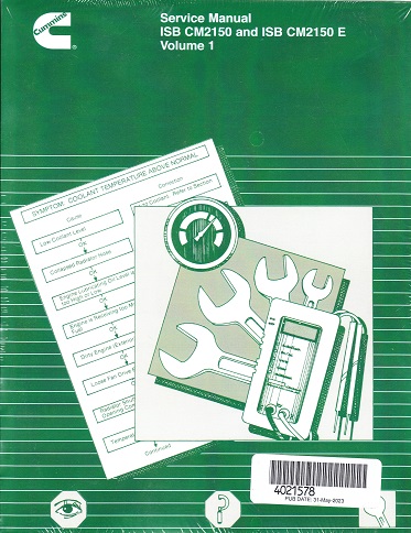 Cummins ISB CM2150 & CM2150E Factory Service Manual - 2 Vol. Set