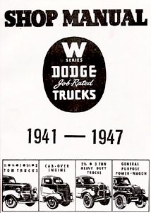 1941 - 1947 Dodge Truck Body, Chassis & Drivetrain Shop Manual