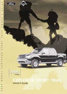 2004 Ford Explorer Sport Trac Owner's Manual Kit