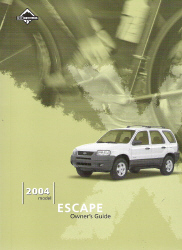 2004 Ford Escape Owner's Manual Portfolio
