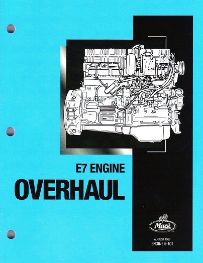 Mack E5 2-Valve Head Diesel Engine Repair Service Overhaul Rebuild Manual 5103 