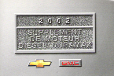 2002 GMC Sierra Factory Owner's Manual Diesel Supplement in Spanish