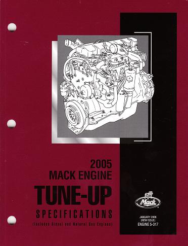 Mack Truck 2005 Engine Tune-Up Specifications