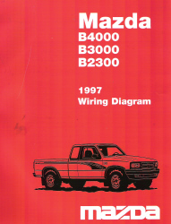 1997 Mazda B4000, B3000, B2300 Factory Wiring Diagram