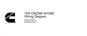 Cummins 15N, CM2380 & M105B Fold-Out Wiring Diagram