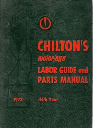 1966 - 1973 Chilton Labor Guide and Parts Manual