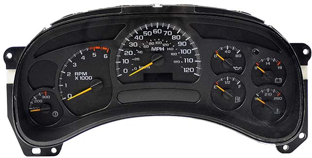 2003 - 2005 GM, Silverado, Sierra Remanufactured Instrument Cluster (Gas, Allison Trans)