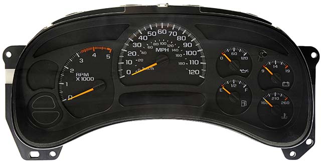 2003 - 2005 GM, Silverado 3500, Sierra 2500 HD, Sierra 3500 Instrument Cluster Repair (V8 - 6.6 L, Manual Transmission)