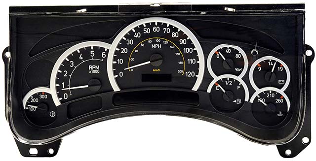 2003 - 2004 Hummer H2 Instrument Cluster  Repair (Except Kilometer Speedo)