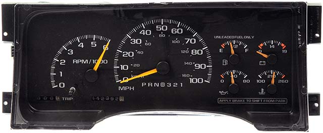 1997 GMC Chevrolet Suburban, Tahoe & Yukon Instrument Cluster Repair (Gas, 6 Gauge Cluster)