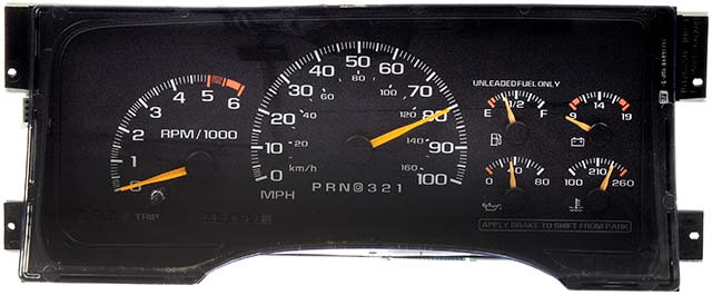 1996 Chevrolet / GMC Suburban, Tahoe & Yukon Instrument Cluster Repair (Gas, Automatic)