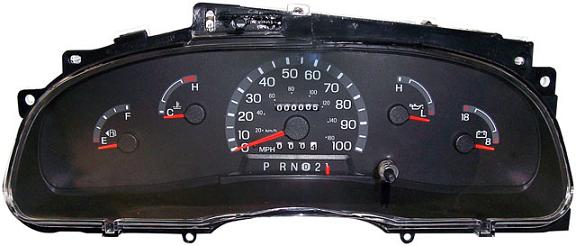 2002 - 2003 Ford E150 E250 E350, Econoline Van Instrument Cluster Repair Gas Only