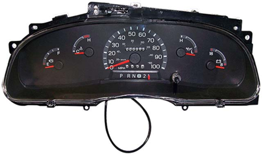 2002 Ford E150 E250 E350, Econoline Van Instrument Cluster Repair (Gas, w/o Tach)