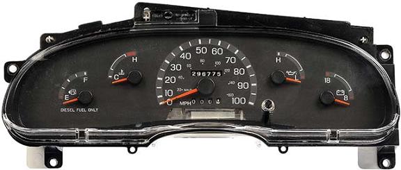 2001 Ford E150 E250 E350, Econoline Van Instrument Cluster Repair (Diesel)