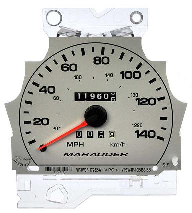 2003 - 2004 Mercury Marauder Instrument Cluster Repair (with 140 MPH)