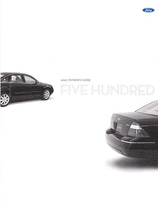 2005 Ford Five Hundred Owner's Manual Portfolio