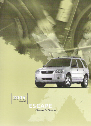 2005 Ford Escape Owner's Manual with Case
