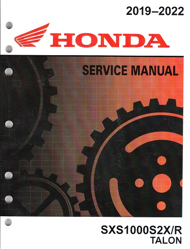 2019 - 2023 Honda SXS1000S2X/R Talon Factory Service Manual