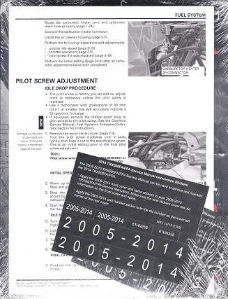 2005 - 2014 Honda TRX500FA & TRX500FPA Factory Service Manual - OEM