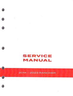 2014 - 2023 Honda Rancher & TRX420 Factory Service Manual - OEM