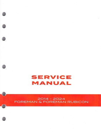 2014 - 2024 Honda Foreman & Foreman Rubicon Factory Service Manual - OEM
