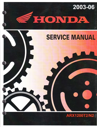 2003 - 2006 Honda ARX1200T2/N2 Aquatrax Factory Service Manual