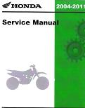 2004 - 2011 Honda CRF80F & CRF100F Factory Service Manual
