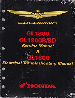 2012 - 2017 Honda GL1800 Goldwing Factory Service & Electrical Trouble Shooting Manual - OEM