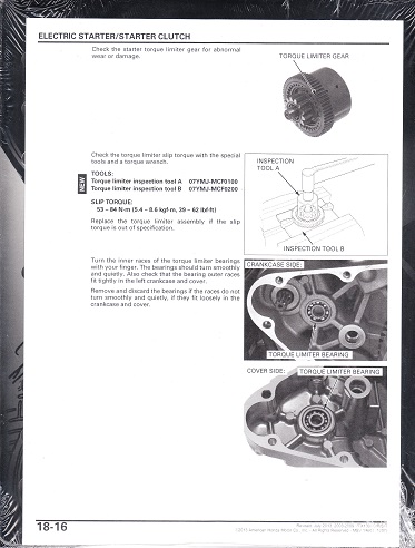 2003 - 2009 Honda VTX1300 Series Factory Service Manual - OEM