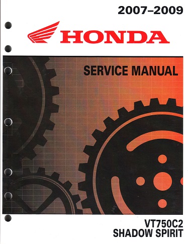 2007 - 2009 Honda VT750C2 Shadow Spirit Factory Service Manual - OEM