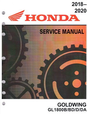 2018 - 2020 Honda Goldwing GL1800B/BD/D/DA Factory Service Manual - OEM