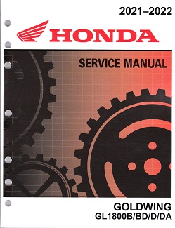2021 - 2024 Honda GL1800 Gold Wing Factory Service Manual - OEM