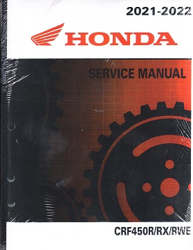 2021 - 2022 Honda CRF450R / RX / RWE Factory Service Manual - Reprint