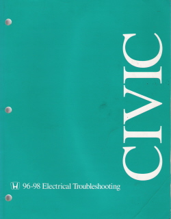 1996 - 1998 Honda Civic Factory Electrical Troubleshooting Manual