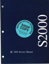 2001 Honda S2000 Factory Service Manual